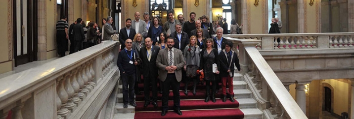 Visita de delegació de l'Ajutament de Mataró al Parlament de Catalunya