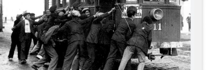 Vaga de la Canadenca, 1919 Obrers durant la Vaga de la Canadenca. Barcelona, 1919