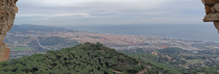Vista de Mataró des del Castell de Burriac